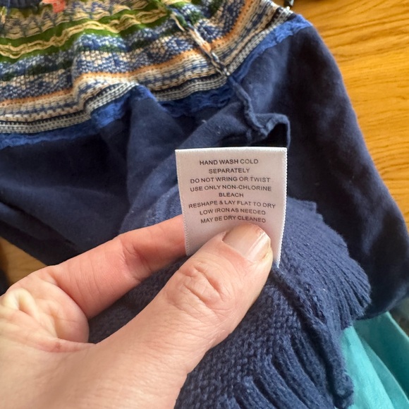 Modcloth Navy and Multicolor Patterned Sweater - Picture 6 of 6